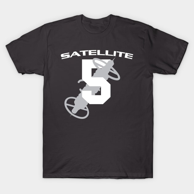 Satellite 5 T-Shirt by MindsparkCreative